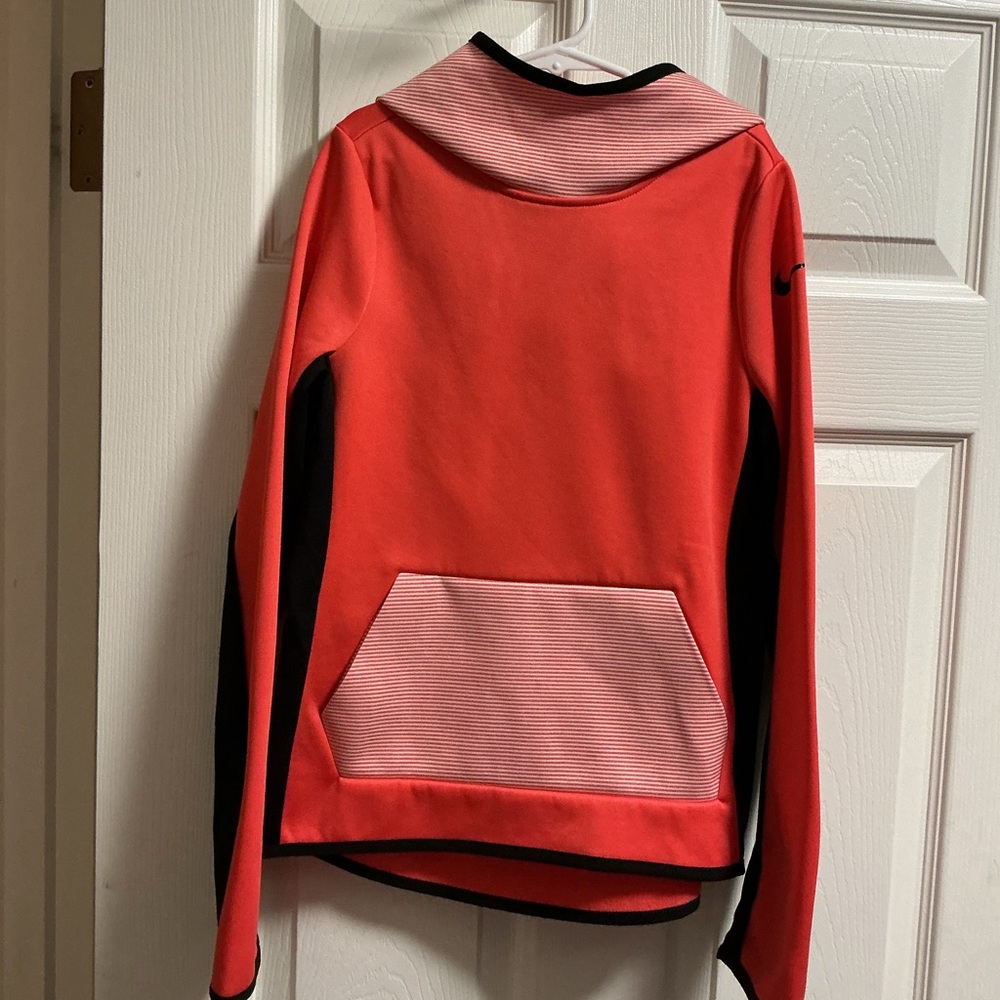 Melon Orange and Black Nike Hoodie